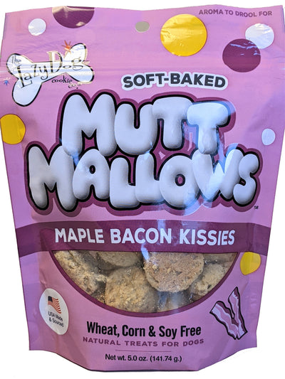 "Maple Bacon Kissies" Mutt Mallows Soft-baked Natural Treats for Dogs; 5 oz.